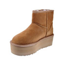 Botines Ugg zapatos Mujer modelo Classic Mini Plataform Marrón 