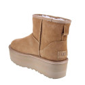 Botines Ugg zapatos Mujer modelo Classic Mini Plataform Marrón 