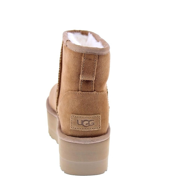 Botines Ugg zapatos Mujer modelo Classic Mini Plataform Marrón 