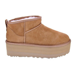 Botines Ugg zapatos Mujer modelo Classic Ultra Mini Plataform Marrón 