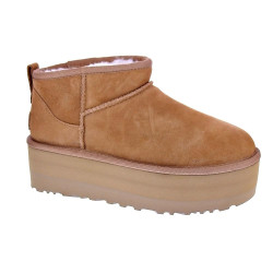 Botines Ugg zapatos Mujer modelo Classic Ultra Mini Plataform Marrón  2