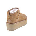 Botines Ugg zapatos Mujer modelo Classic Ultra Mini Plataform Marrón 