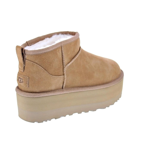 Botines Ugg zapatos Mujer modelo Classic Ultra Mini Plataform Marrón 