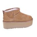 Botines Ugg zapatos Mujer modelo Classic Ultra Mini Plataform Marrón 