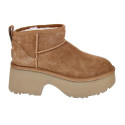 Botines Ugg zapatos Mujer modelo Classic Ultra Mini New Marrón 