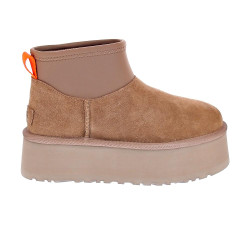 Botines Ugg zapatos Mujer modelo Classic Mini Dipper Marrón 