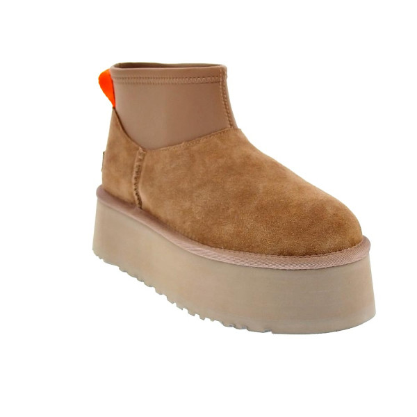 Botines Ugg zapatos Mujer modelo Classic Mini Dipper Marrón 