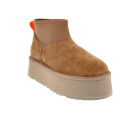 Botines Ugg zapatos Mujer modelo Classic Mini Dipper Marrón 
