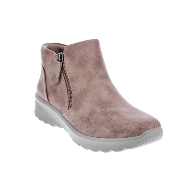 Botines Skechers zapatos Mujer modelo Lovely Vibe Marrón Cremallera