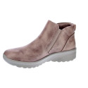 Botines Skechers zapatos Mujer modelo Lovely Vibe Marrón Cremallera