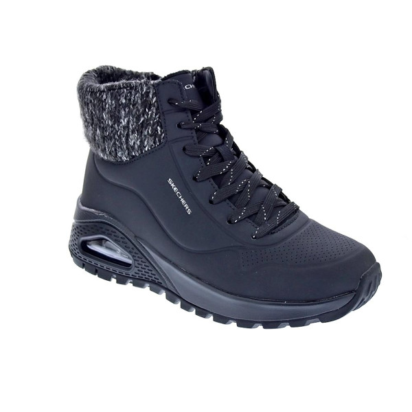 Zapatillas botas Skechers zapatos Mujer modelo Uno Rugged Women Negro Cremallera