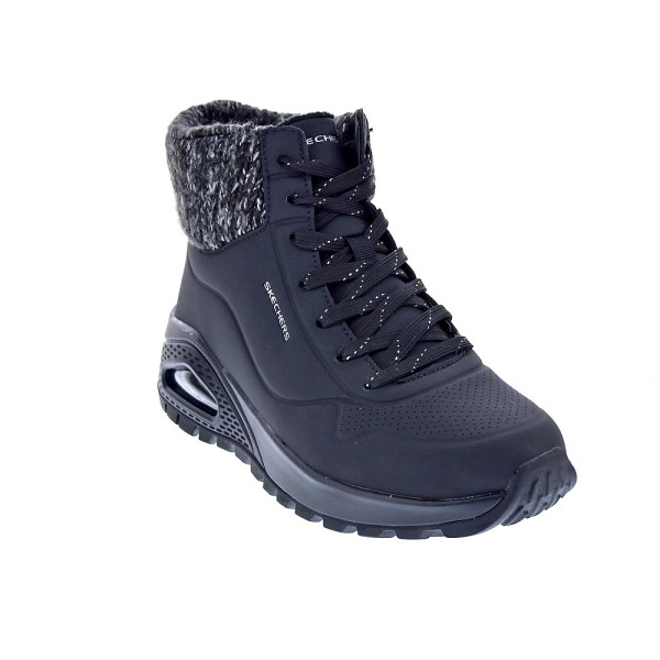 Zapatillas botas Skechers zapatos Mujer modelo Uno Rugged Women Negro Cremallera