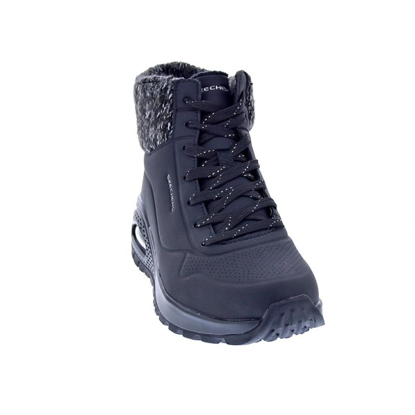 Zapatillas botas Skechers zapatos Mujer modelo Uno Rugged Women Negro Cremallera