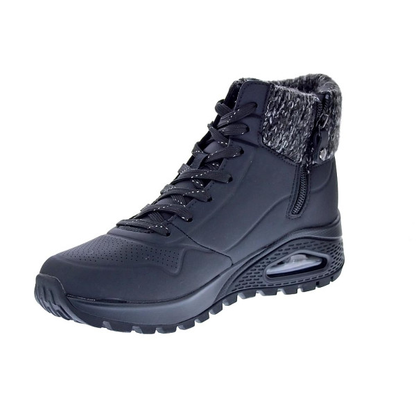 Zapatillas botas Skechers zapatos Mujer modelo Uno Rugged Women Negro Cremallera