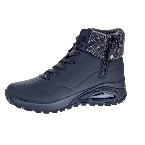 Zapatillas botas Skechers zapatos Mujer modelo Uno Rugged Women Negro Cremallera