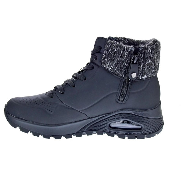 Zapatillas botas Skechers zapatos Mujer modelo Uno Rugged Women Negro Cremallera