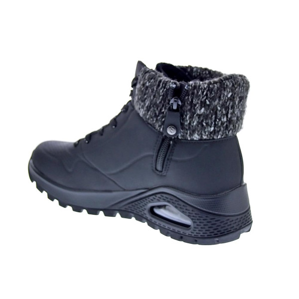 Zapatillas botas Skechers zapatos Mujer modelo Uno Rugged Women Negro Cremallera