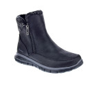 Botines Skechers zapatos Mujer modelo Synergy Negro Cremallera