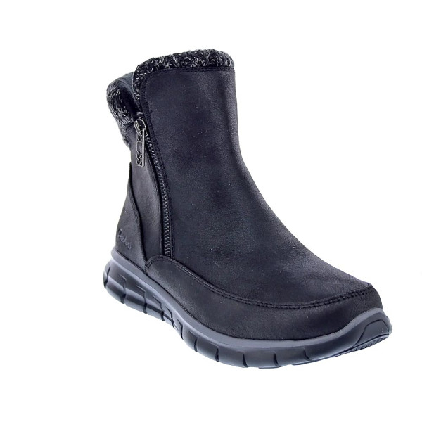 Botines Skechers zapatos Mujer modelo Synergy Negro Cremallera