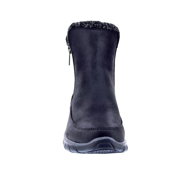 Botines Skechers zapatos Mujer modelo Synergy Negro Cremallera