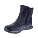 Botines Skechers zapatos Mujer modelo Synergy Negro Cremallera
