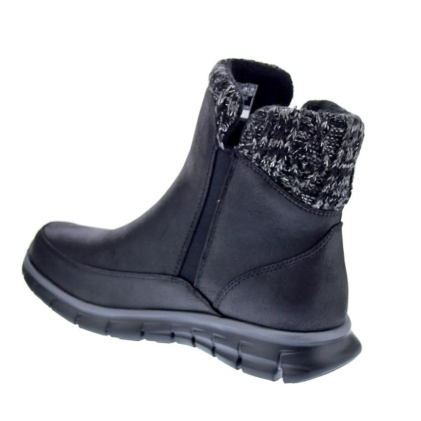 Botines Skechers zapatos Mujer modelo Synergy Negro Cremallera