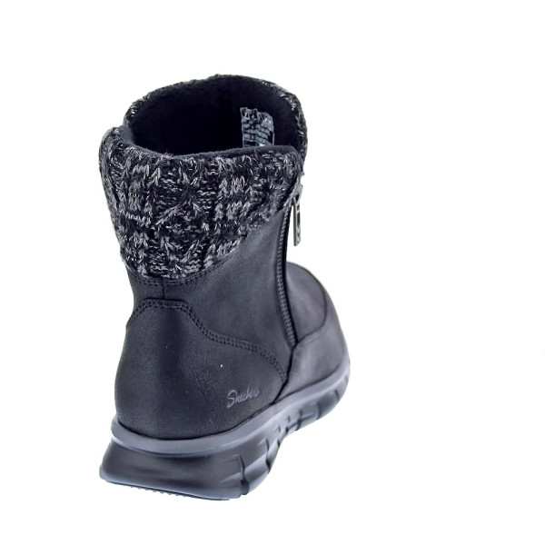 Botines Skechers zapatos Mujer modelo Synergy Negro Cremallera