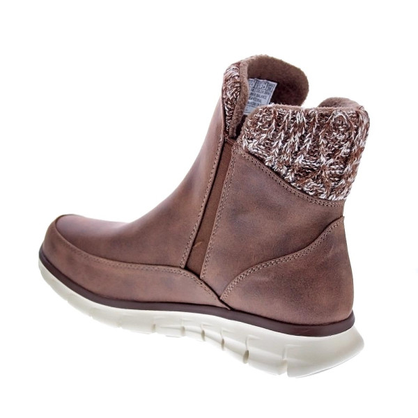 Botines Skechers zapatos Mujer modelo Synergy Marrón Cremallera