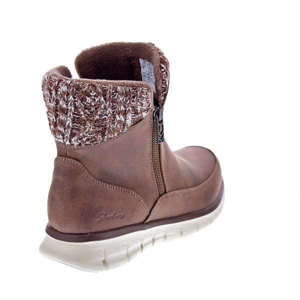 Botines Skechers zapatos Mujer modelo Synergy Marrón Cremallera