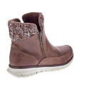Botines Skechers zapatos Mujer modelo Synergy Marrón Cremallera