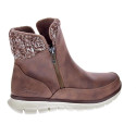 Botines Skechers zapatos Mujer modelo Synergy Marrón Cremallera
