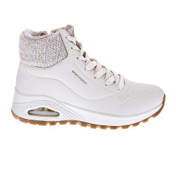 Zapatillas botas Skechers zapatos Mujer modelo Uno Rugged Blanco Cremallera