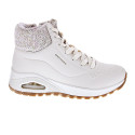 Zapatillas botas Skechers zapatos Mujer modelo Uno Rugged Blanco Cremallera