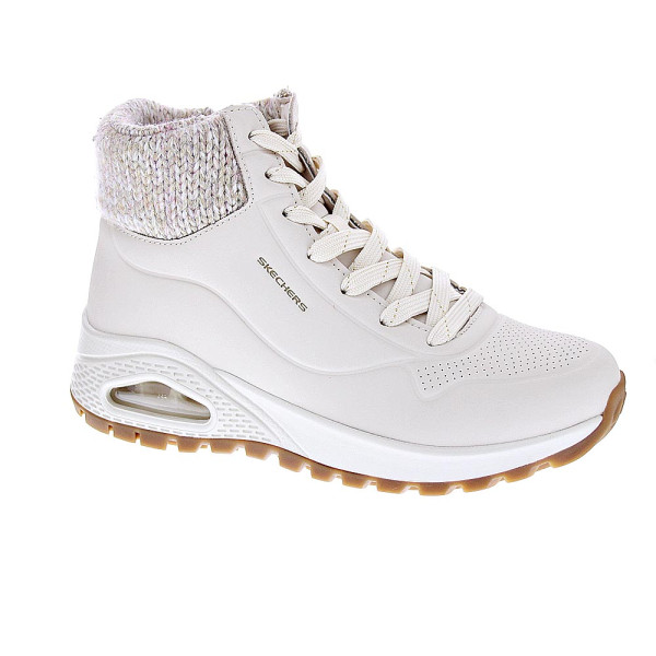 Zapatillas botas Skechers zapatos Mujer modelo Uno Rugged Blanco Cremallera