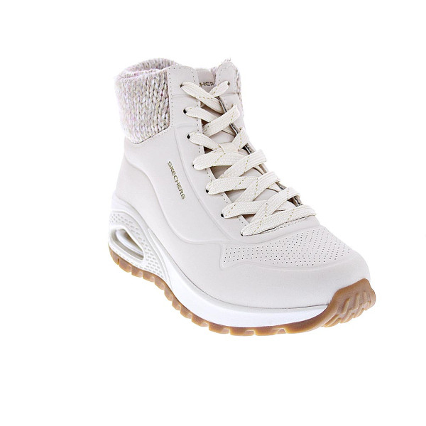 Zapatillas botas Skechers zapatos Mujer modelo Uno Rugged Blanco Cremallera