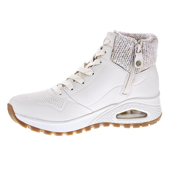 Zapatillas botas Skechers zapatos Mujer modelo Uno Rugged Blanco Cremallera