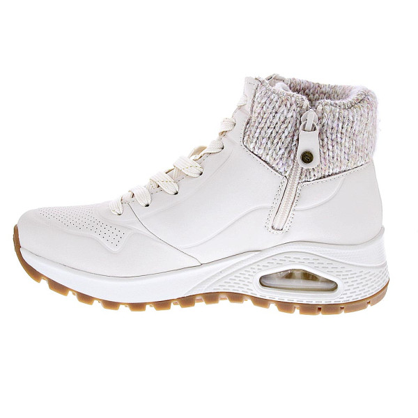 Zapatillas botas Skechers zapatos Mujer modelo Uno Rugged Blanco Cremallera