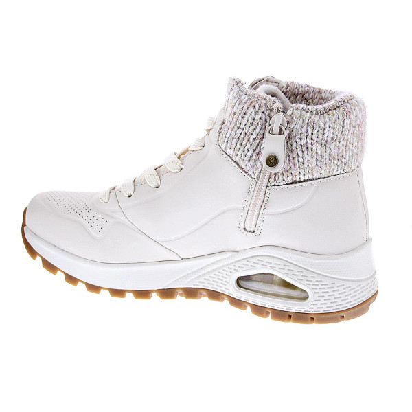 Zapatillas botas Skechers zapatos Mujer modelo Uno Rugged Blanco Cremallera