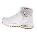 Zapatillas botas Skechers zapatos Mujer modelo Uno Rugged Blanco Cremallera