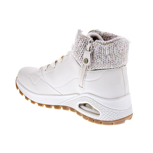 Zapatillas botas Skechers zapatos Mujer modelo Uno Rugged Blanco Cremallera