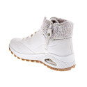 Zapatillas botas Skechers zapatos Mujer modelo Uno Rugged Blanco Cremallera