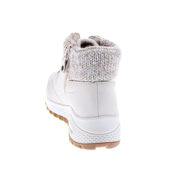 Zapatillas botas Skechers zapatos Mujer modelo Uno Rugged Blanco Cremallera