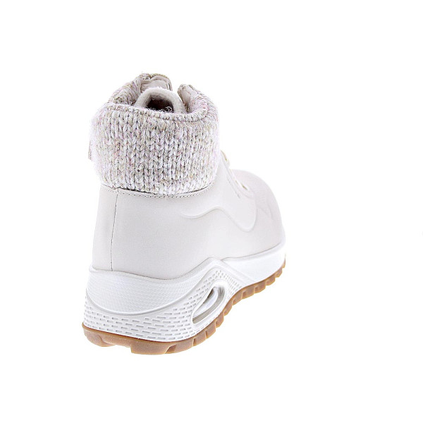 Zapatillas botas Skechers zapatos Mujer modelo Uno Rugged Blanco Cremallera