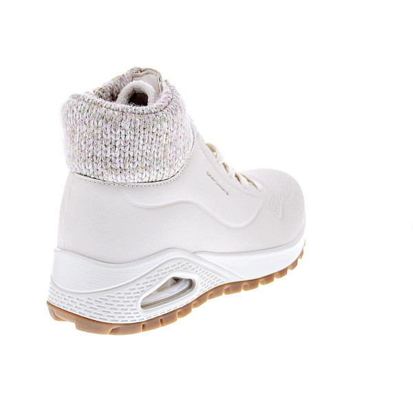 Zapatillas botas Skechers zapatos Mujer modelo Uno Rugged Blanco Cremallera