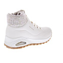 Zapatillas botas Skechers zapatos Mujer modelo Uno Rugged Blanco Cremallera