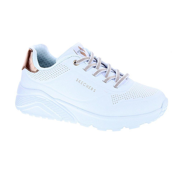Zapatillas Skechers zapatos Niña modelo Uno Lite Blanco Cordón