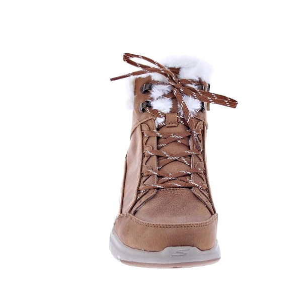 Botines Skechers zapatos Mujer modelo Onthego Marrón Cremallera