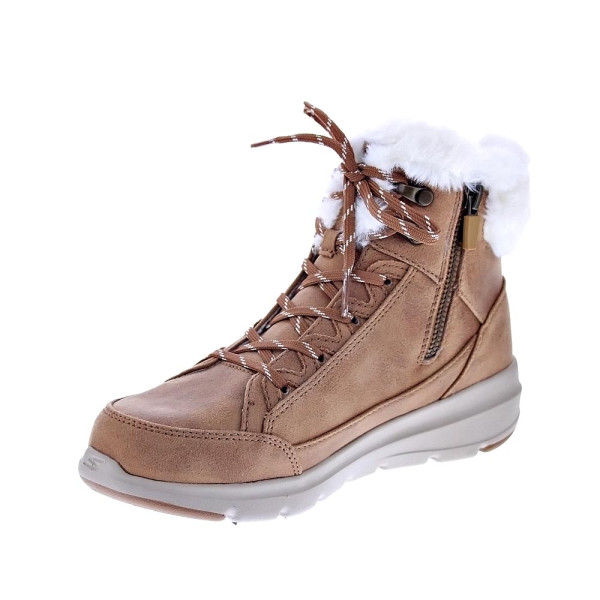 Botines Skechers zapatos Mujer modelo Onthego Marrón Cremallera