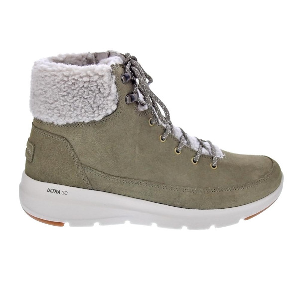 Botines Skechers zapatos Mujer modelo Onthego Verde Cremallera