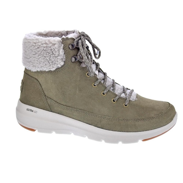 Botines Skechers zapatos Mujer modelo Onthego Verde Cremallera